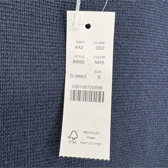 NWT J.Crew Men's Milano-Stitch Striped Sleeve Ski Sweater S Navy Red Yellow - Picture 5 of 10